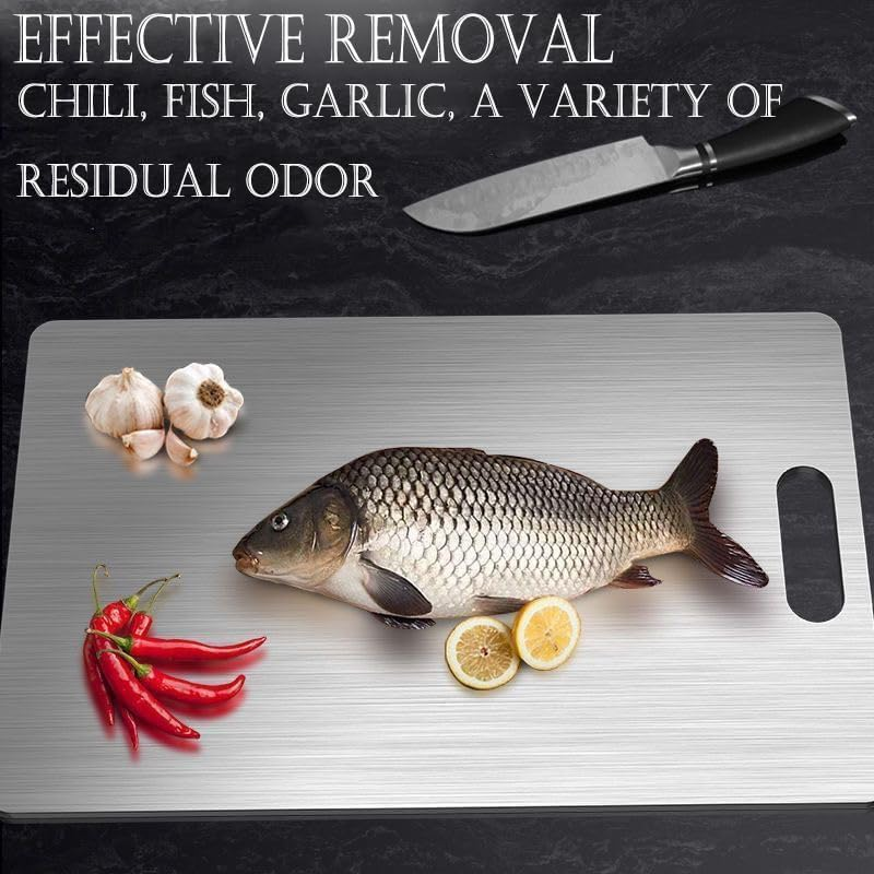 Titanium Cutting Board for Meat, Vegetables & Fruit – 36” x 25”, 1.5mm Thick, Durable & Rust-Resistant