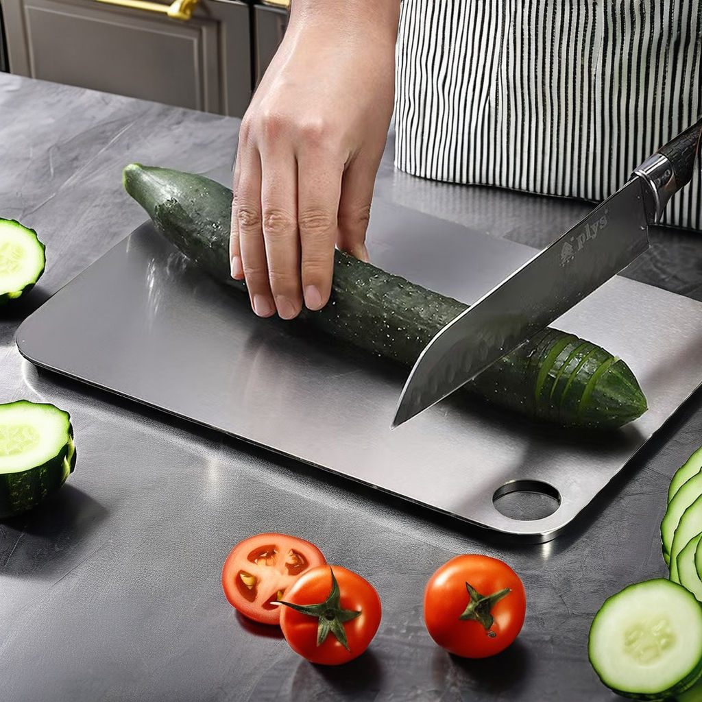 Titanium Cutting Board for Meat, Vegetables & Fruit – 36” x 25”, 1.5mm Thick, Durable & Rust-Resistant