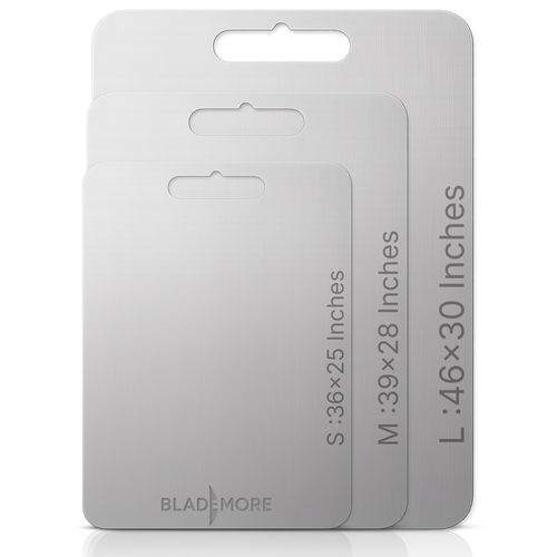 Titanium Cutting Board for Meat, Vegetables & Fruit – 36” x 25”, 1.5mm Thick, Durable & Rust-Resistant